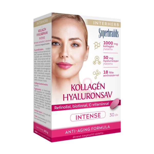 Interherb Kollagén & Hyaluronsav Szépségformula INTENSE tabletta 30db
