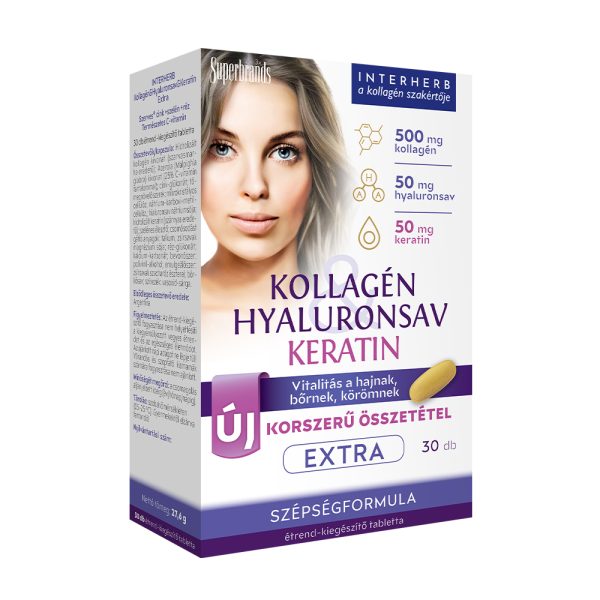 Interherb Kollagén & Hyaluronsav Szépségformula EXTRA tabletta 30 db