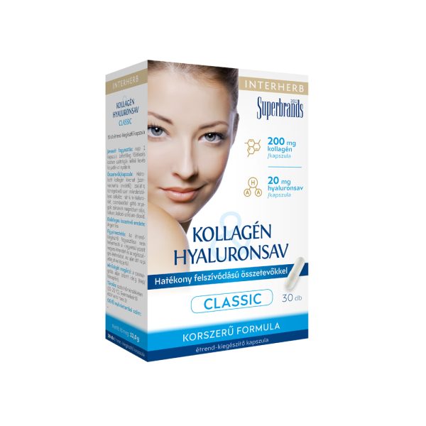Interherb Kollagén & Hyaluronsav Szépségformula Classic tabletta 30db