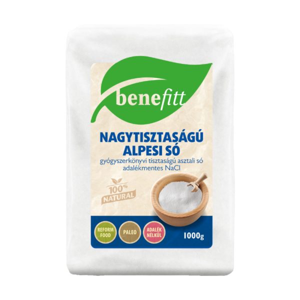 BENEFITT Nagytisztaságú Alpesi só 1000g