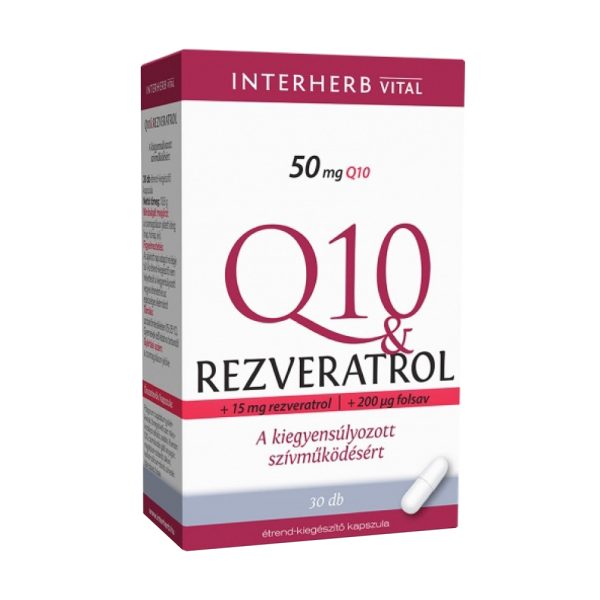 Interherb Q10 & Rezveratrol kapszula 30db