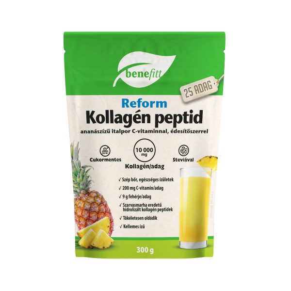 BENEFITT Reform Kollagén italpor, ananász ízű 300 g