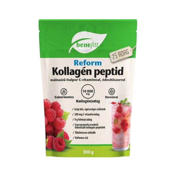 BENEFITT Reform Kollagén italpor, málna ízű 300g