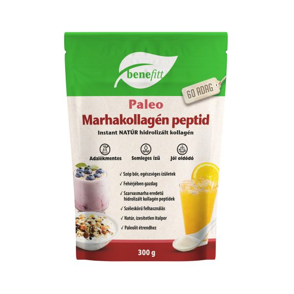 BENEFITT Reform Marhakollagén italpor, natúr 300g /Paleo/
