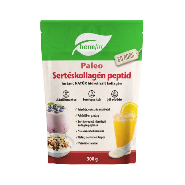 BENEFITT Reform Sertéskollagén italpor, natúr 300g /Paleo/