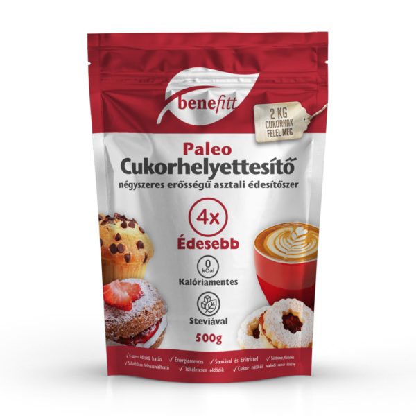 BENEFITT Cukorhelyettesítő Paleo 4x erősségű 500g