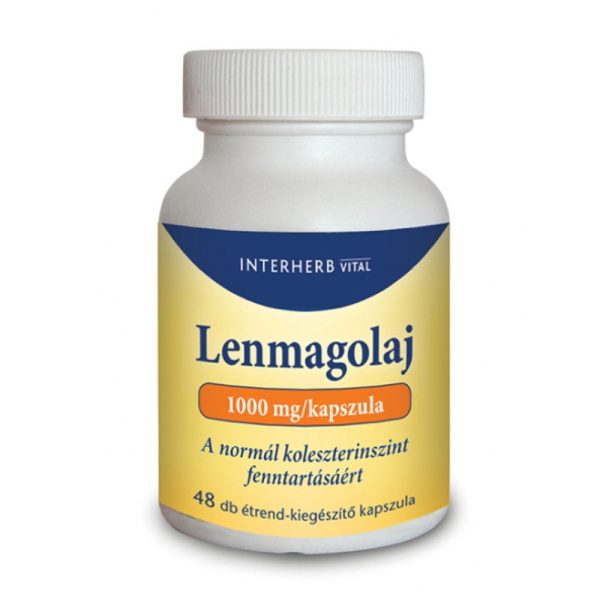 Interherb Lenmagolaj 1000 mg kapszula 48db