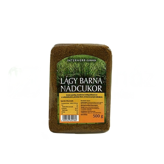 Interherb GURMAN Nádcukor lágy barna 500g