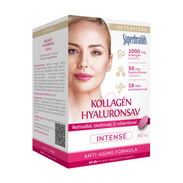 Interherb Kollagén & Hyaluronsav Szépségformula INTENSE tabletta 60 db