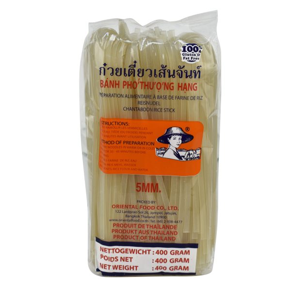 f.Rizstészta metélt 5mm 400g Banh Pho/Farmer