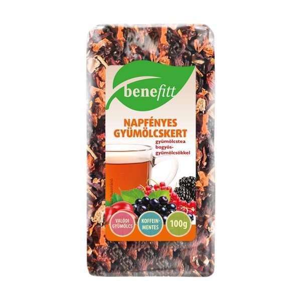 BENEFITT Tea Napfényes Gyümölcskert gyümölcstea 100g